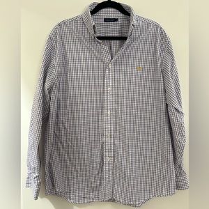 Southern Marsh Purple Gingham Button Down Dress Shirt